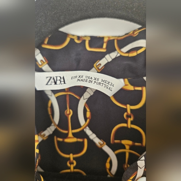 Zara Chain Print Dress XS - Picture 3 of 7